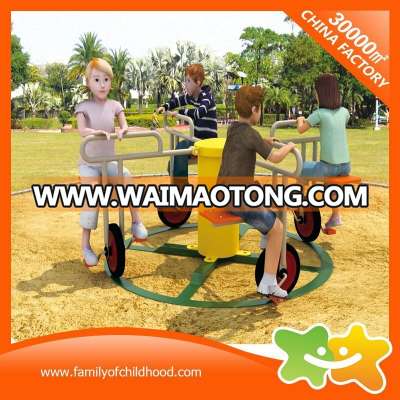 Yellow Outdoor Four Children Interactive Fitness Equipment for Sale